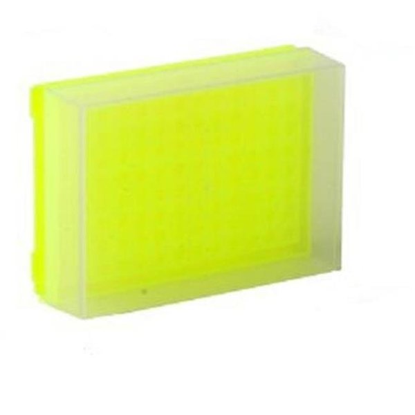 Bio Plas Bio Plas 0034F 96 Well Preparation Rack W Cover - 5 pk - Fluorescent Yellow 0034F